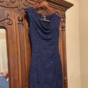 Beautiful Lauren Lace/Sequin Cocktail Dress Sz 8